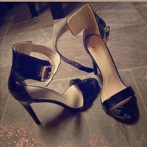 black strap heels